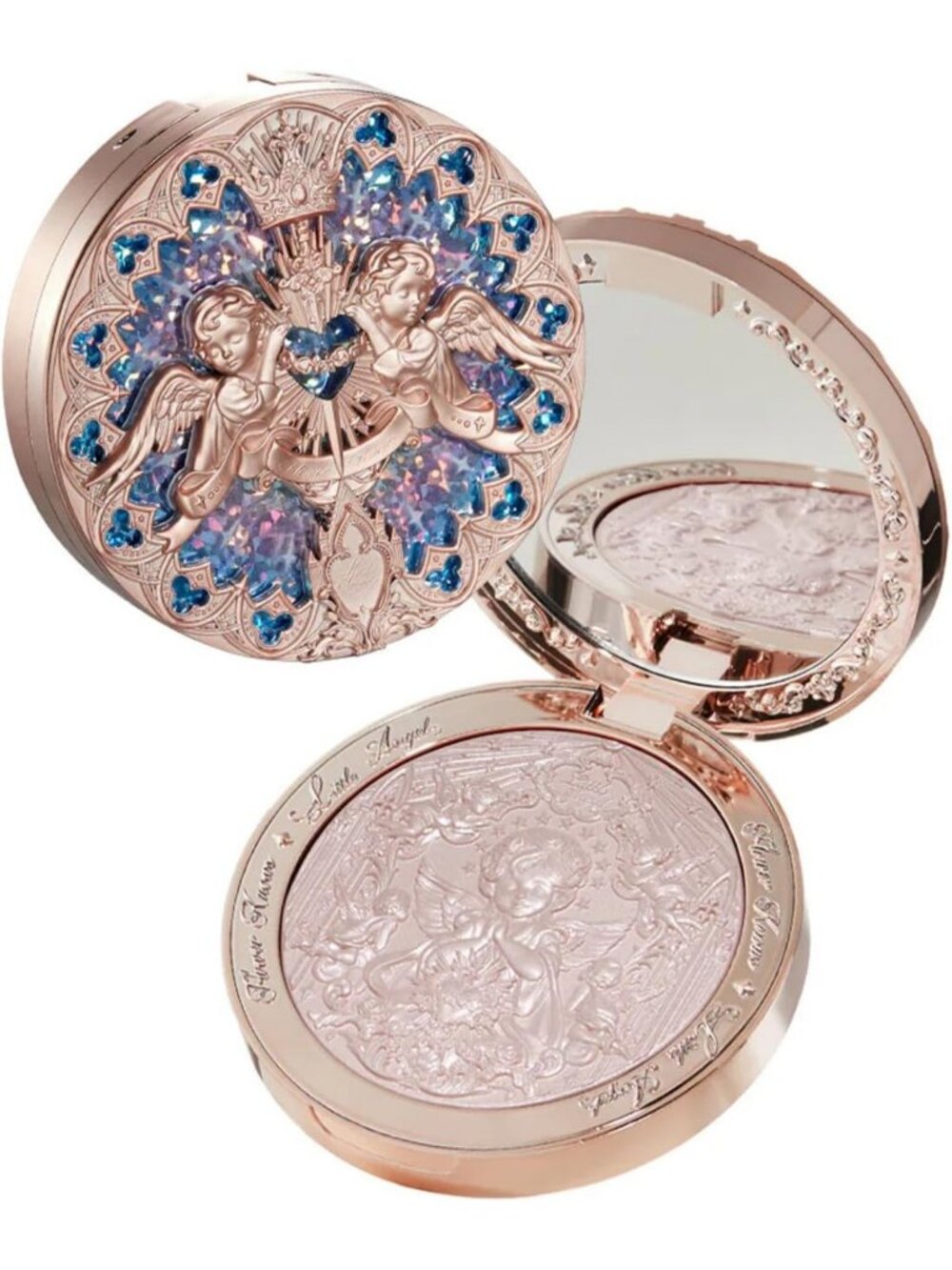 Rosy Pearl Highlighter Powder - Dreamy Pink Shimmer, Long-Lasting Ethereal Glow
